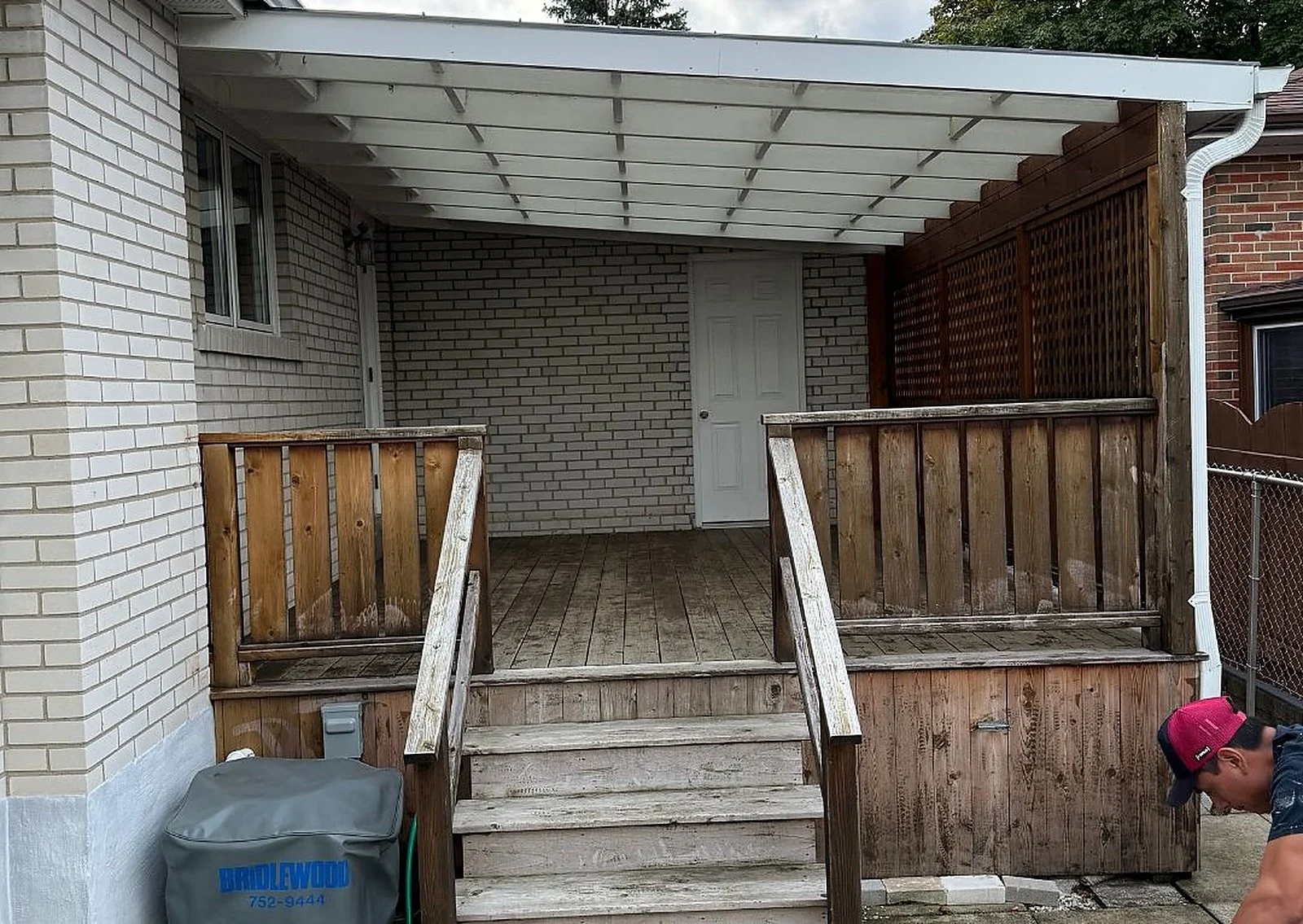 Before: Deck, Grey cedar, back to warm wood