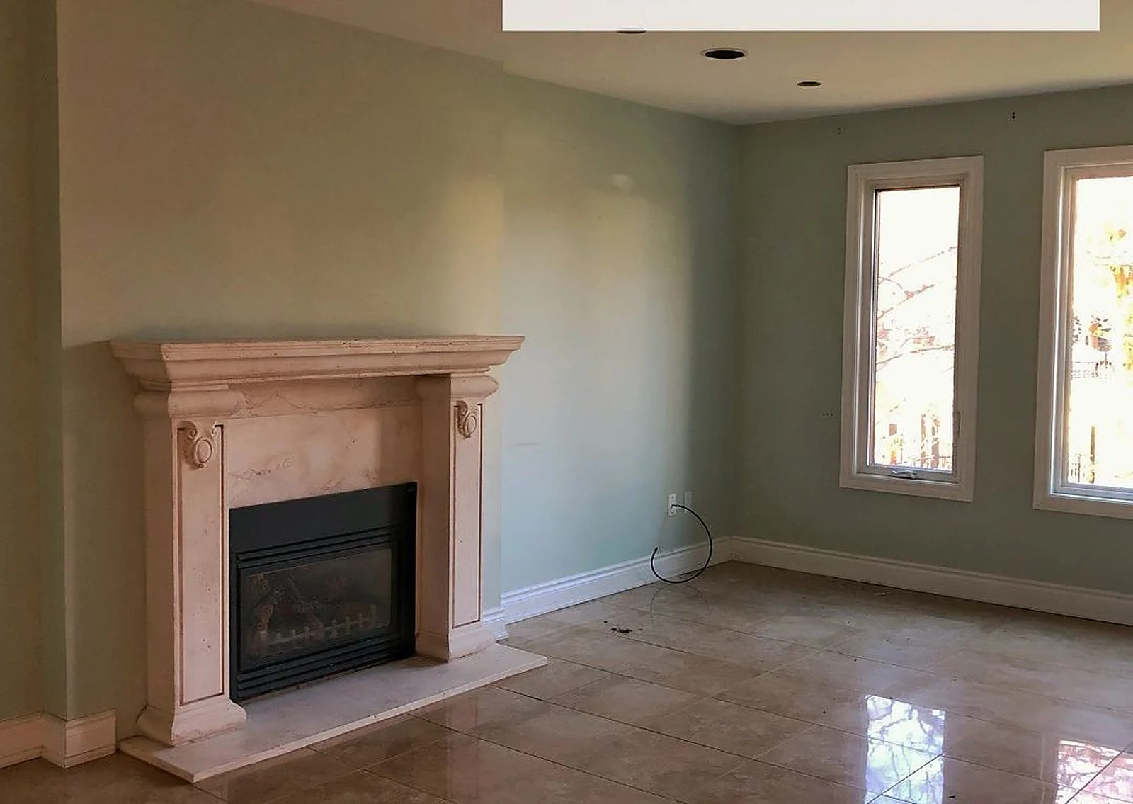 Before: A 4,000 sq ft custom home, finished top to bottom, fireplace